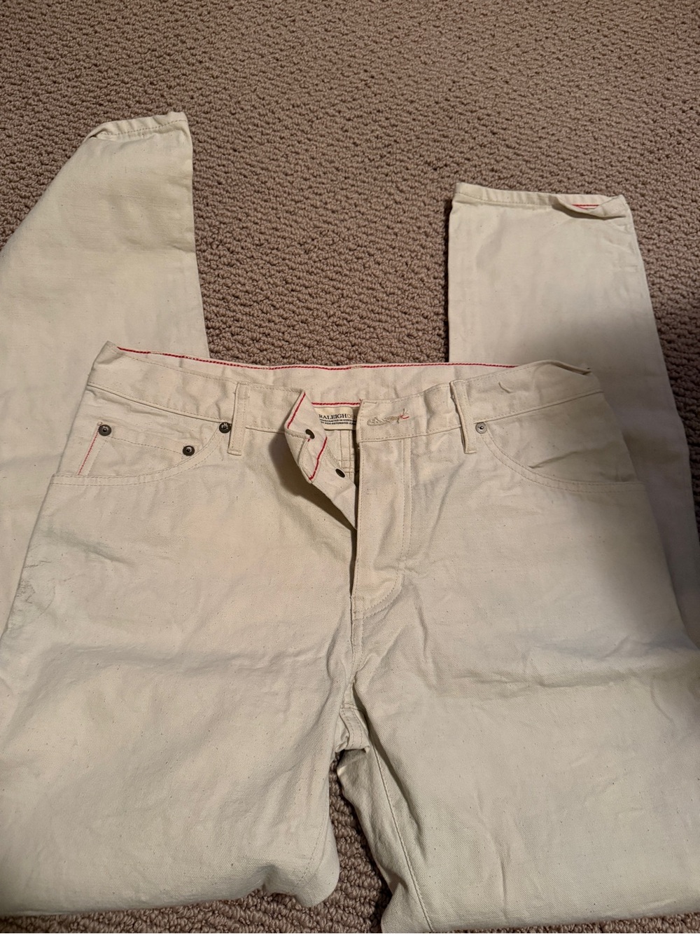 Raleigh Denim 1 of 1 Natural Ecru!